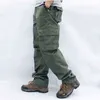 Men's Overalls Cargo Pants Multi Pockets Military Tactical Work Casual Pants Pantalon Hombre Streetwear Army Straight Trousers 211112