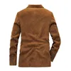 Men's Jackets High Quality Casual Men Blazers Slim Fit Autumn Jacket Corduroy Blazer Suits Plus Size 4XL Orange Yellow Navy Gift For Male