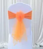 30 * 50長方形シンプルチェアバック弓の花の結婚式の装飾的なガラス糸