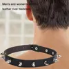 Cat Collars Leads Leads Spiked Choker for Men Punk Rock Collar Goth Fashion Necklaces 2021 Leather Studded Girls Harajuku Gothic9365876