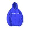 Trend Streetwear FRIENDS Hoodies Men/Women Fashion Print Couple Clothes Sudadera Hombre Simple Outwear Hoody Sweatshirt 24 Color 201103