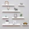 Nordic Wood Wall Shelf Floating Shelves Brickor Bokhyllor TV Vägg Hängande Förvaring Hylla Modern Trä Hyllor För Heminredning 210310