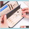 Packaging & Display Jewelrysmall Travel Jewelry Box Rings Cufflinks Tie Clip Organizer Zipper Closure Pouches Bags Drop Delivery 2021 7Lasu