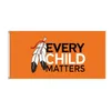 „Every Child Matters“-Flaggen, 90 x 150 cm, 100D-Polyester-Banner für den Innen- und Außenbereich, lebendige Farben, hohe Qualität, mit zwei Messingösen