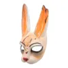 لعبة ميت من قِبل Daylight Legion Cosplay Huntress Masks Rabbit LaTex Mask Helmet Halloween Masquerade Party Cosplay Props 200929