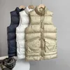 Long bas coton gilet femmes automne hiver coréen col montant gilet solide sans manches chaud veste 210607