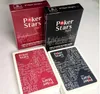 Jeu de cartes à jouer en plastique Texas Holdem rouge/noir cartes de Poker jeux de société polonais imperméables et ternes