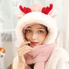 Wig rabbit wool Hat Dear Winter Christmas Beautiful and Lovely Custom Acrylic Dobby Unisex OEM Customized Style Time