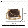 Erkekler ve Kadın Moda Günlük Vintage Tasarımcı Lüks Yumuşak Bagaj Kutusu Crossbody Omuz Çantaları Donanım Çantası Sıcak Satış M68906 Messenger Çantalar Çanta