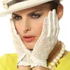 Moda Oddychająca Koronki Prawdziwej Skóry Rękawiczki Niepoprawione Nappa Lambskin Kobiety jazdy