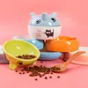 16 ulgi w kolorze Wąsy Zmęczenie Szerokie Cat Dish Non Swid Pet Dog Bowls Dla kotów Fox Bear Ceramiczne Naklejka Ręcznie Malowane Kitty Food Bowl