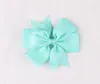 40 Colors 3 Inch Cute Ribbed Ribbon Hair Bows with Clip Baby Girl Hair pin Boutique Hair Accessories Party Gifts GC29