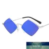 Gafas de sol Vintage Diamond Shades Mujeres Gafas con estilo en una cara estrecha Steampunk Colorful Rimless Sun MM241