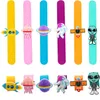 Bracelets porte-bonheur enfants dessin animé Silicone souple sur la main vaisseau spatial fusée astronaute Bracelet Bracelet pour enfants cadeau de fête