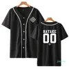 ホットセールファッション人気野球TシャツストリートウェアアニメTシャツ人気カジュアル日本人男性 /女性 /子供ホワイトトッププリント4291988