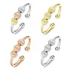 Fidget Peace Pierścionki Pinner Otwarte pierścienie dla niepokoju Traktowanie Rotatable Pierścień Odzyskiwanie Biżuteria Prezenty Pierścień Dla Kobiet A7y7 G1125