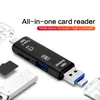 5-in-1 Тип C Открыть карту Card Card С женским интерфейсом для ПК USB 3.0 Прочитайте адаптер чтения карт памяти TF