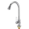 Mayitr Stainless Steel+Plastic 360 Degree Swivel Water Tap Single Hole Kitchen Cold Basin Sink Tap Faucet For Household Hardware 210724
