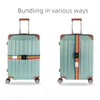 2m Baggage Belt Travel Rainbow Adjustable Luggage Suitcase Strap with Coded Lock Secure Lock Safe Belt Strap