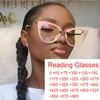 Lunettes de soleil Vintage Transparent Lunes Femmes Cat Eye Eye Bleu Filtre Light Ordinter Améliorez Comfort Presbyopie Reading5946047