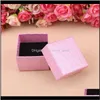 China Factory Spot Beautiful New Style Jewelry Packing Box 5X5 Earring Ring Jewelry Box Four Colors Mixed Order Wbkpt 1B3Ge