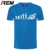 Yaz Moda Serin Tee Gömlek Evrim Motosiklet Motosiklet T-shirt Rahat T-shirt 210706