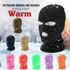 Cycling Caps Masks Outdoor Ski Mask Knitted Face Neck Cover Winter Warm Balaclava Full Skiing Hiking Sports Hat Cap Windproof2432744