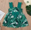 Dziewczyny Cute Sukienka Krótki Rękaw O Neck Print Heart List Dzieci Odzież Dziewczyna Suknie Vestidos 12m-5T