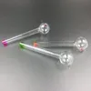 Cachimbos de fumo de vidro de 4 polegadas, óleo colorido, óleo de ervas secas, cachimbos de vidro pirex para queimadores de óleo