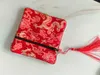 Vierkante Chinese Zijde Vlek Mix 12 Kleuren Sieraden Display Packaging Pouch Rits Huwelijksfeest Gunst Gift Bag