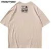 T-shirt da uomo Hip Hop T-shirt con pittura arcobaleno T-shirt estiva a maniche corte T-shirt Harajuku in cotone Casual Streetwear T-shirt oversize 210601