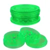 Partihandel 60mm plast tobakskvarn för rökning Tillbehörsrör Billiga akryl Herb Grinders Cigarette Crusher