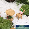 1 set di sedie da tavolo miniature in resina artigianale fai da te giardino fatato micro paesaggio bonsai figurine ornamenti accessori per la decorazione della casa