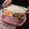 304 Нержавеющая сталь Термос Ланч-коробка для детей Bento Boxes Утечка японского стиля Пищевая контейнер Теловый завтрак