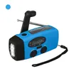 För AMFM NOAA Solar Weather Portable Radio med 2000 mAh vattentät solhand vev LED -ficklampa7617608