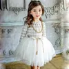 2019新しい春の女の子かわいいドレス子供のドレスのための女の子の赤ちゃんの王女のドレス弓パッチワーク子供のドレスボールガウン、＃3723 Q0716