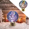 Juldekorationer för hemträd Elk 3D Acrylic Night Light Xmas Gift Navidad 2021 År # T2P