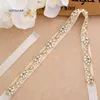 Stehe di nozze Stesthfar Sethfar Cintura di cristallo sottile perle perle da sposa in oro con strass con strass abito per accessori