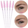 1000 Broussins à cils jetables Perme de mascara bobines pour les cils oculaires Extension des sourcils et des brosses de maquillage rose rose C03012267807