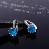 Stud Fashion Luxury Love Ear Buckle Exquisite Glitter Zircon Earrings 9 Colors Jewelry Wholesale