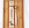 Natural Bambu Toothbrush Cabelo Macio Proteção Ambiental Hotel Degradável Kraft Paper Embalagem De Toothbrushes