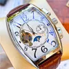 7-Mens horloges van hoge kwaliteit zelfwindend tourbillon roestvrij staal All Small Dial Work l Business Watch Montre de luxe reloj lujo272y