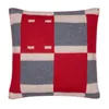 中心的な柔らかい家の織物が付いている古典的な手紙の縞模様のクッションの枕編まれたジャカードウール装飾的な枕