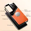 S21 Case Hard PC Plexiglass Leather Texture Phone Covers for Samsung GalaxyS21 Galaxy S21 S 21 Plus Ultra Silicone Frame Coque1585846