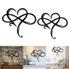 Decorative Objects & Figurines Metal Infinity Heart Sign Wall Pendant Art Love Decor For Bedroom Living Room Home Door HouseholdDecorative