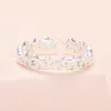 Trendy Celestial Star Open Ring in White Gold Plated Adjustable Size for Girls Women 2021 Fashion KPOP Stylish Jewelry X0715