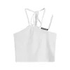 Nbpm Abbigliamento da donna Abito a due pezzi bianco viola T-shirt in filato netto Crop Top Vedi attraverso le magliette Maglietta alla moda coreana 210529