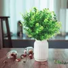 24 Pack Artificial Greenery Outdoor Planten Plastic Bukshout Struiken Stelen voor Home Farmhouse Garden Office Wedding