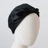 Шапка шапочки/черепа 100% чистое шелк для женщин ночной кепка для волос Уход за волосами комфортный шелковая атласная эластичная лента для Lady Advatue Pro Pro