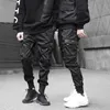 11 BYBB'S DARK Men Joggers Pants Multi-pocket Elastic Waist Harem Hip Hop Streetwear Sweatpants Pencil Techwear 210715